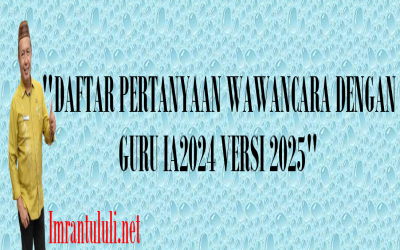 DAFTAR PERTANYAAN WAWANCARA DENGAN GURU