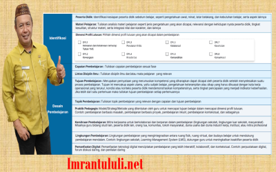 TEMPLET RPP PEMBELAJARAN MENDALAM