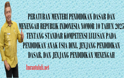STANDAR KOMPETENSI LULUSAN PADA PENDIDIKAN ANAK USIA DINI, JENJANG PENDIDIKAN DASAR, DAN JENJANG PENDIDIKAN MENENGAH PERMENDIKDASMEN NOMOR 10 TAHUN 2025