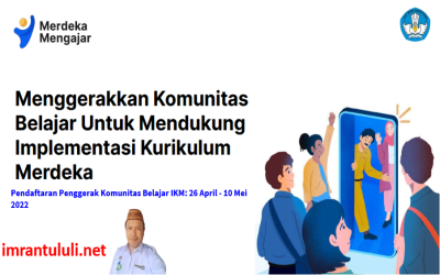 Menggerakkan Komunitas Belajar Untuk Mendukung Implementasi Kurikulum Merdeka