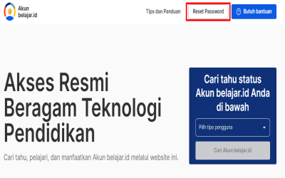 Panduan Mengganti (Reset) Password Akun belajar.id
