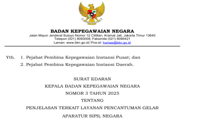 BKN Terbitkan Panduan Resmi Soal Pencantuman Gelar ASN