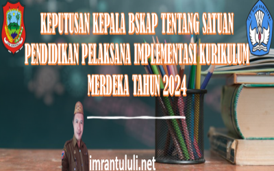KEPUTUSAN KEPALA BSKAP TENTANG SATUAN PENDIDIKAN PELAKSANA IMPLEMENTASI KURIKULUM MERDEKA TAHUN 2024