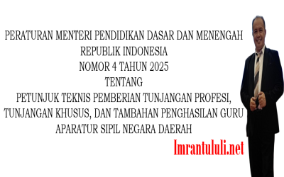 PERMENDIKDASMEN NOMOR 4 TAHUN 2025 TENTANG JUKNIS TPG GURU ASN TAHUN 2025