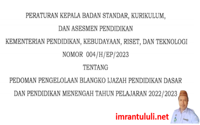 JUKNIS PENULISAN IJAZAH TAHUN 2023