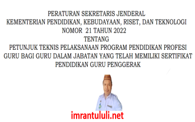 JUKNIS PELAKSANAAN PPG BAGI GURU YANG MEMILIKI SERTIFIKAT GURU PENGGERAK